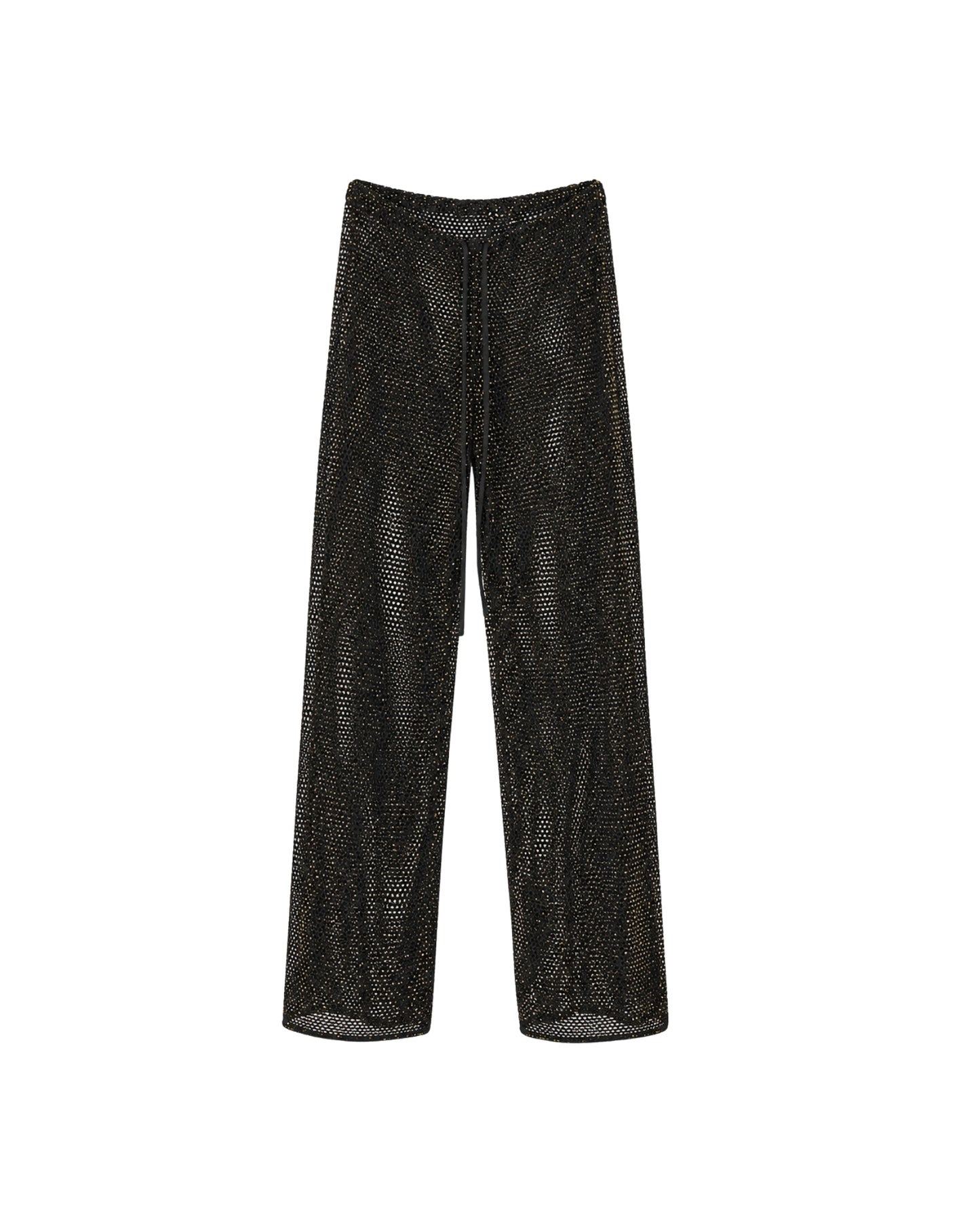 RED LUREX TROUSERS