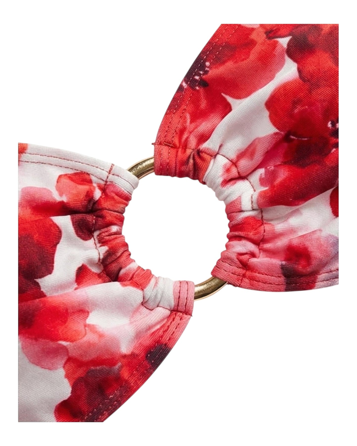 TOP P. HONOR RED FLORAL HOOP %