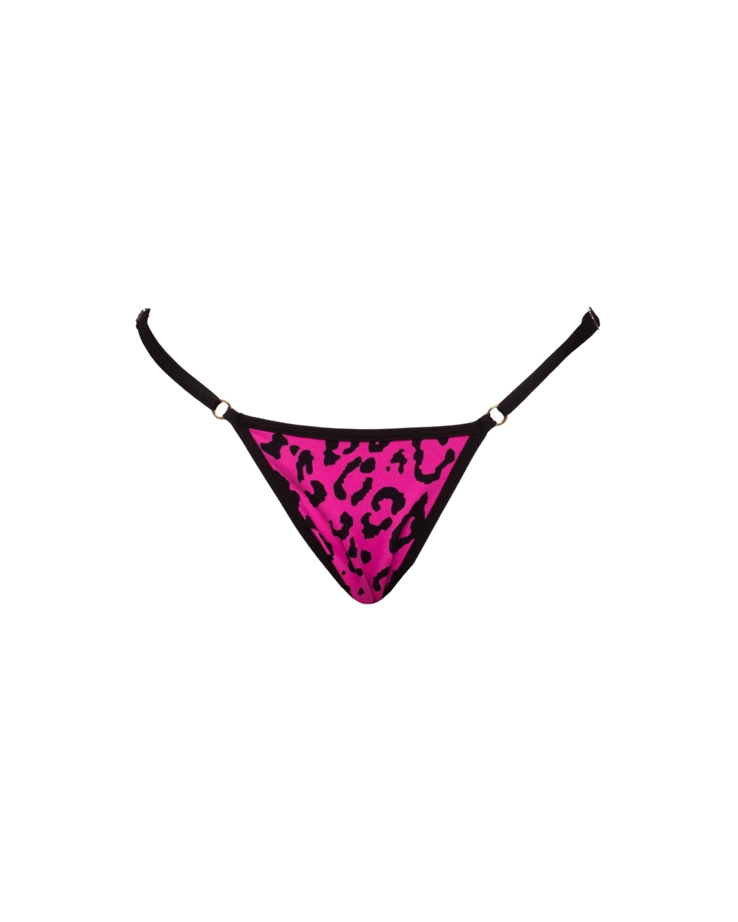 TANGA REGULABLE LEOPARDO FUCSIA