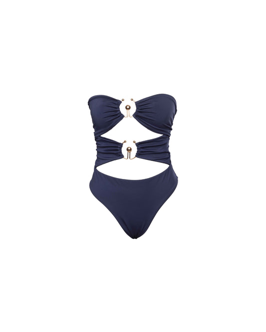 TRIKINI AZUL CON APLIQUE