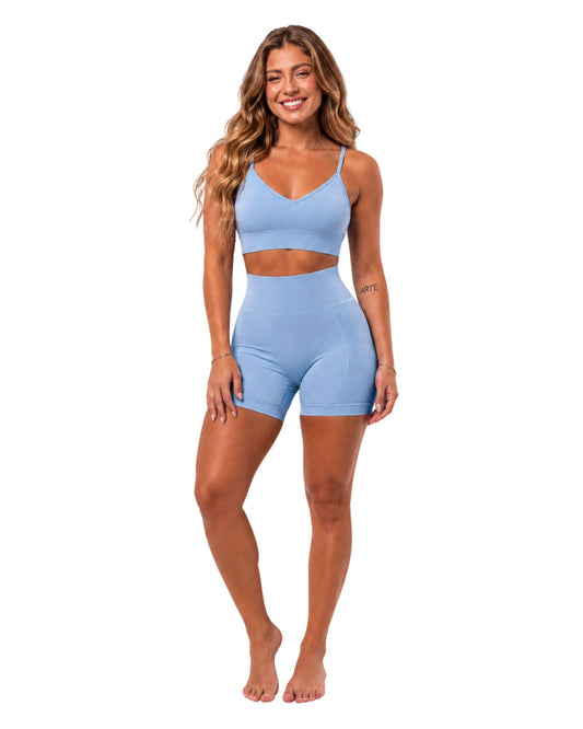 SHORT DEPORTIVO CELESTE