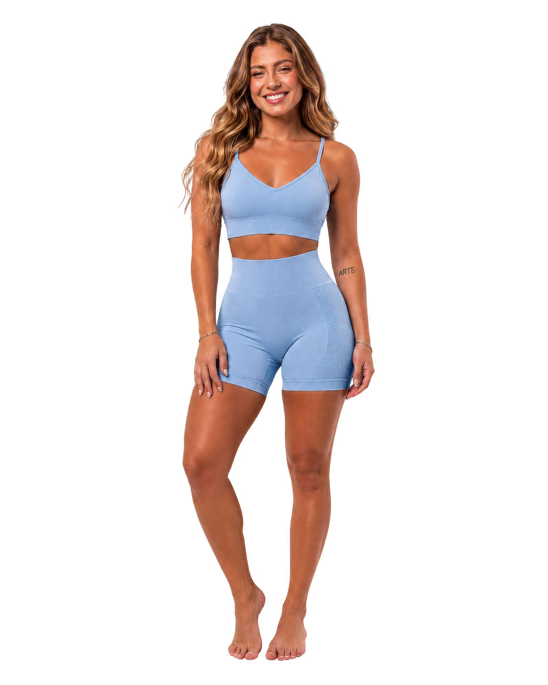 SHORT DEPORTIVO CELESTE