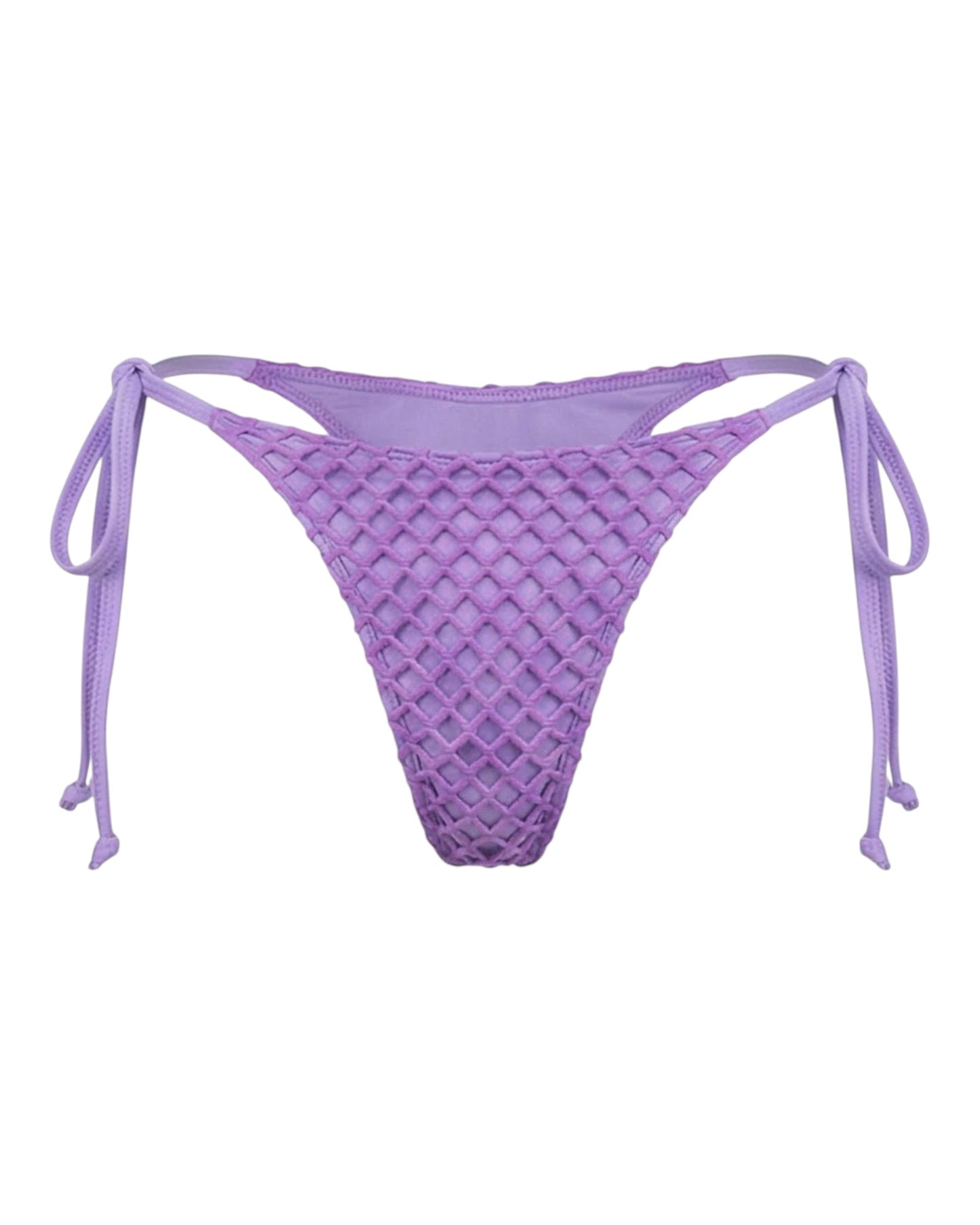 LILAC MESH TIE SIDE THONG