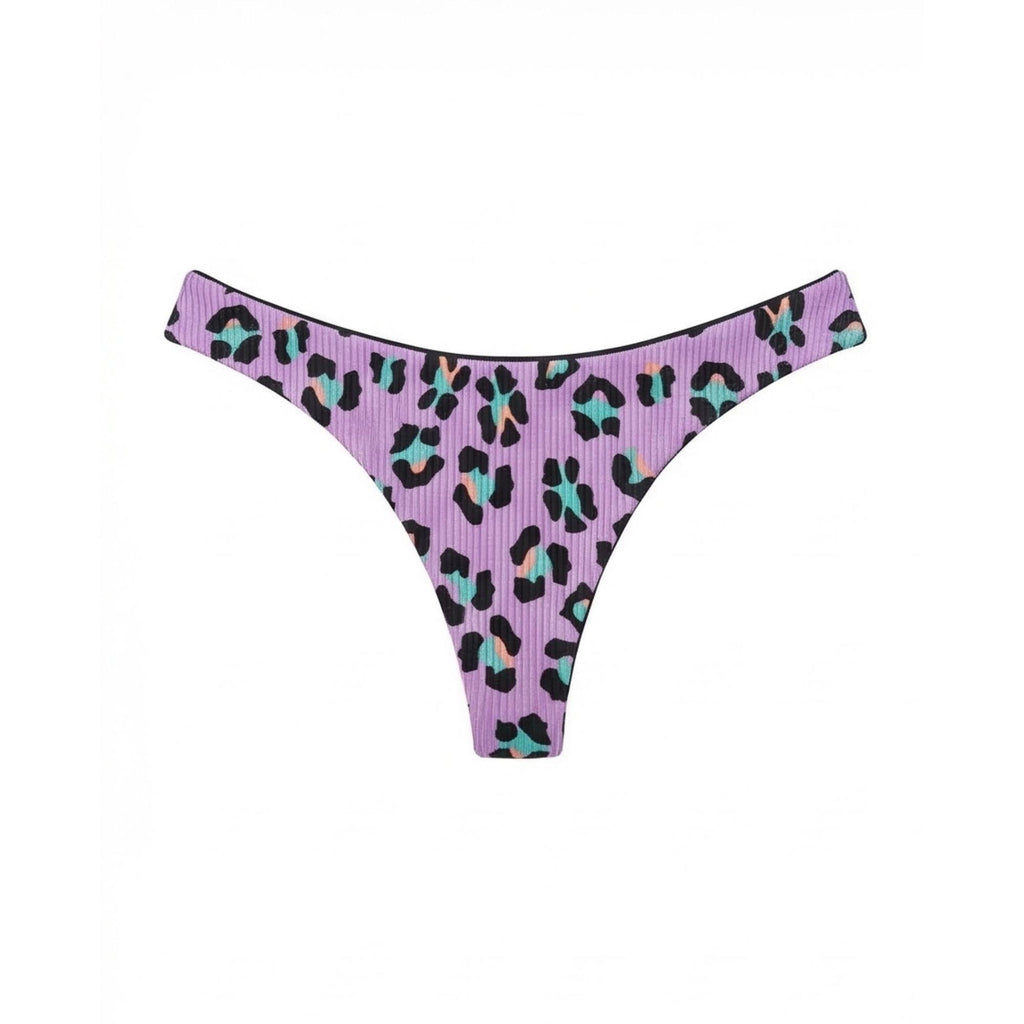 LILA ANIMAL PRINT DELTA WING %