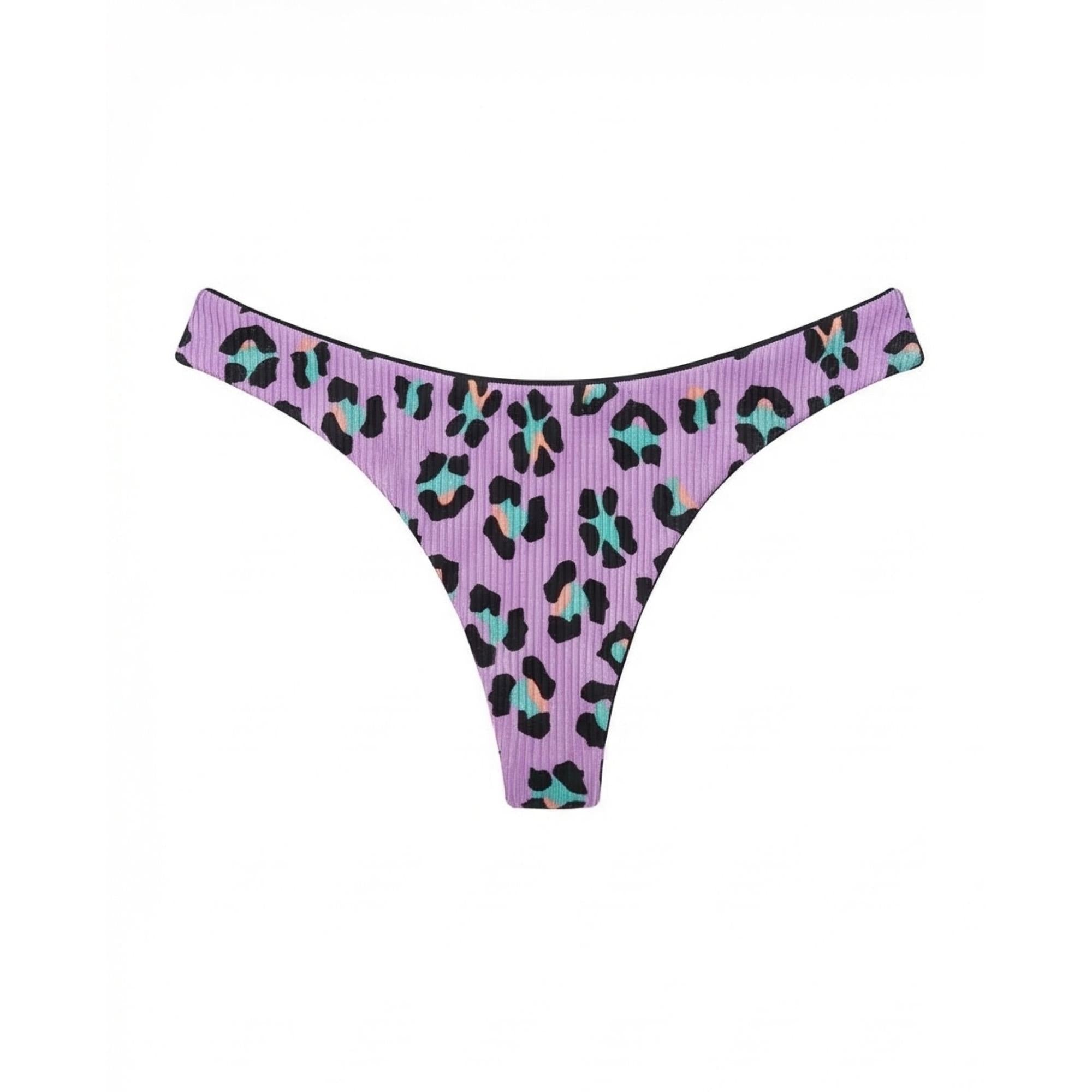 LILA ANIMAL PRINT DELTA WING %