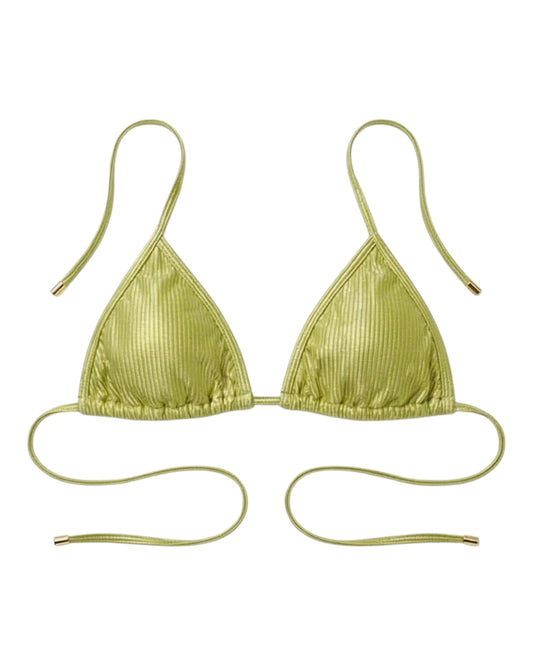 TOP BRILLANTE VERDE OLIVA %