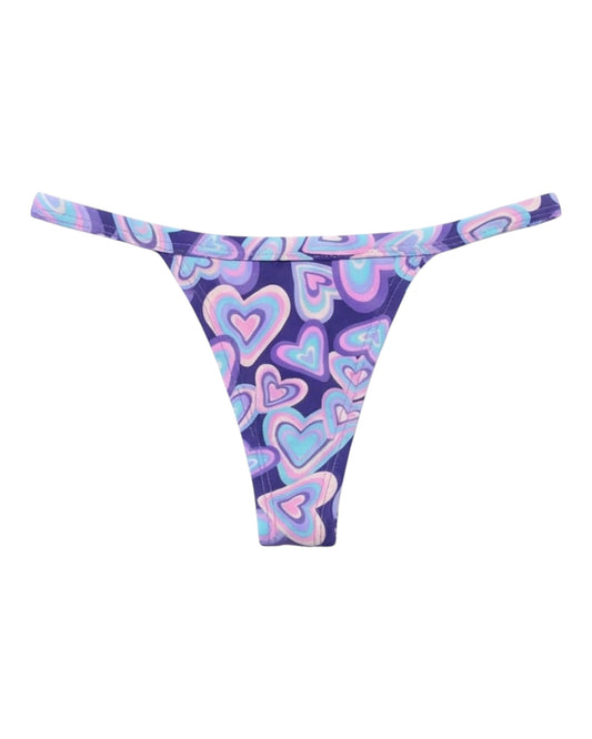 TANGA MINI CORAZON VIOLETA %