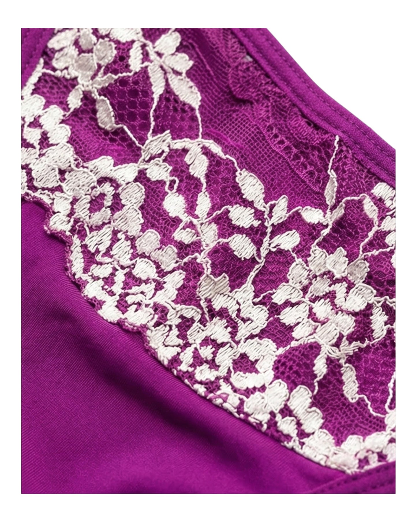 GABRIELA MAGENTA AND WHITE REG THONG