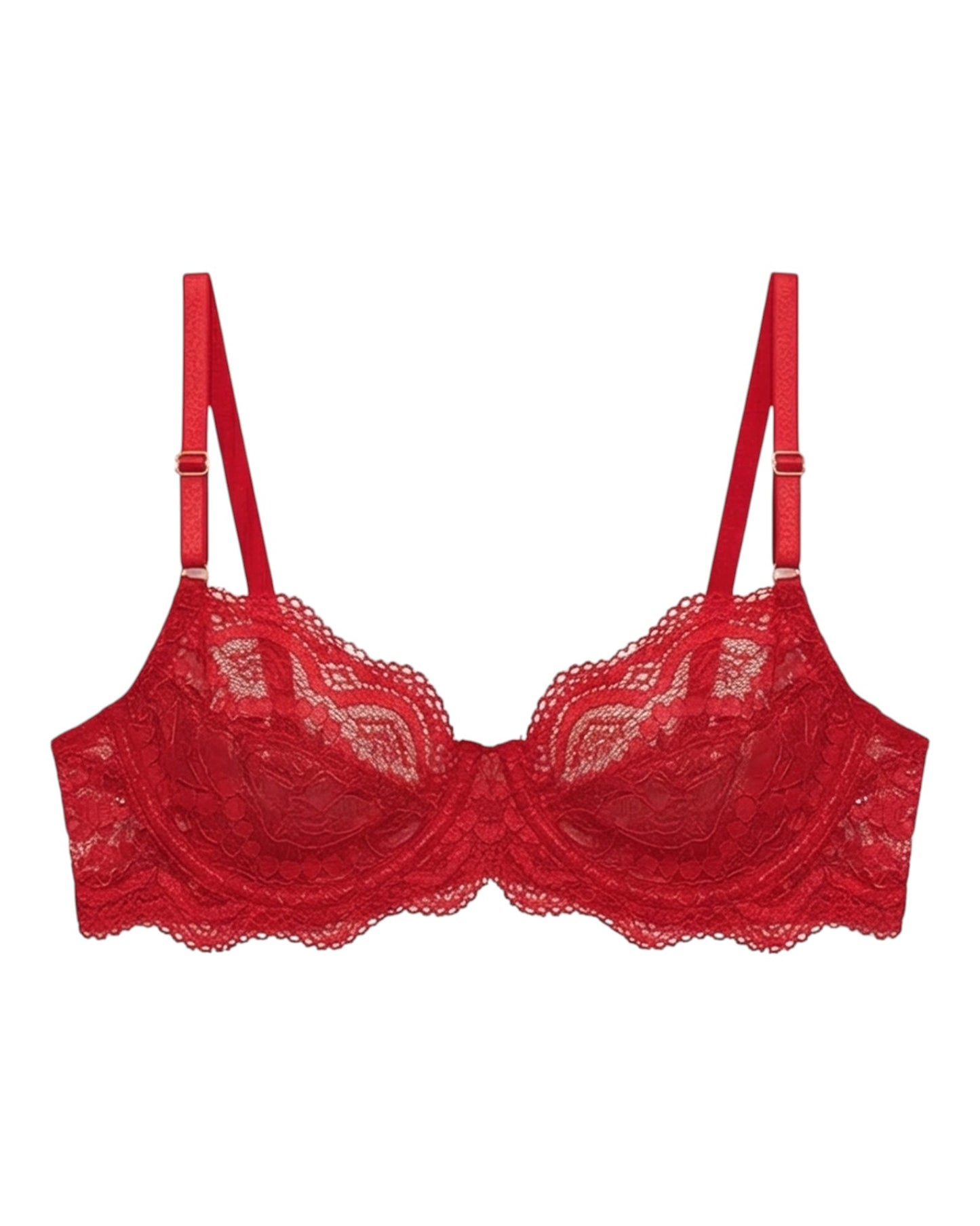 TOP ARO LENCERIA ROJO