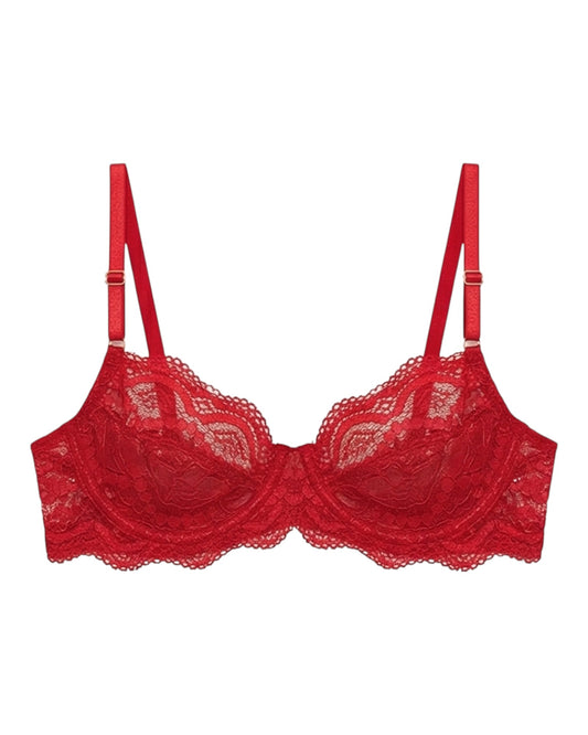 TOP ARO LENCERIA ROJO