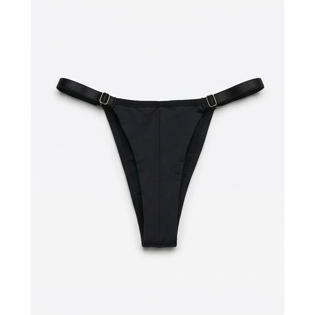 GABRIELA BLACK REGULAR THONG