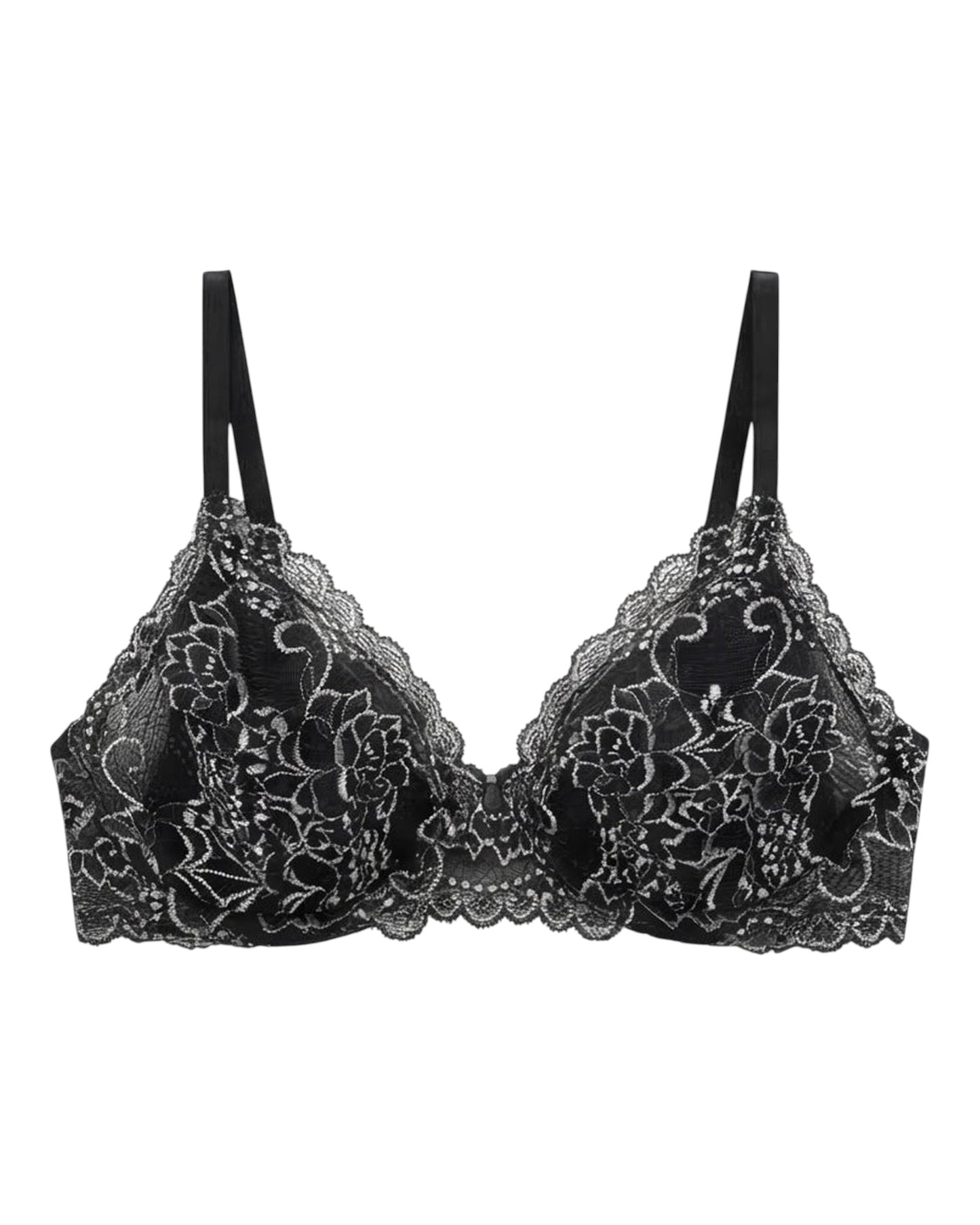 GABRIELA BLACK AND SILVER TOP