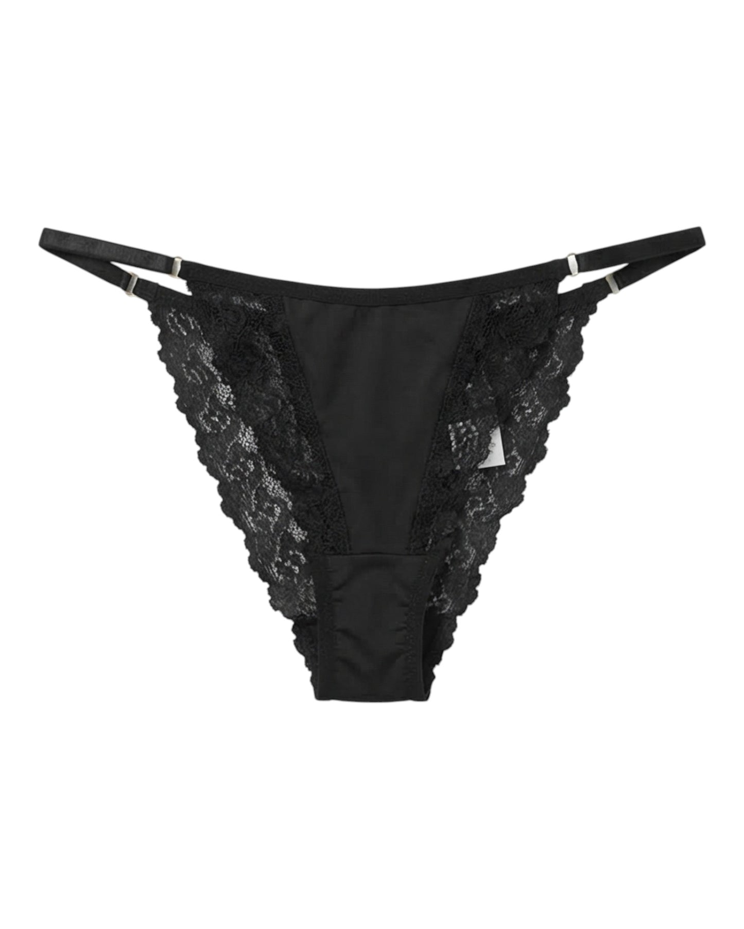 WIDE REGULAR THONG BLACK