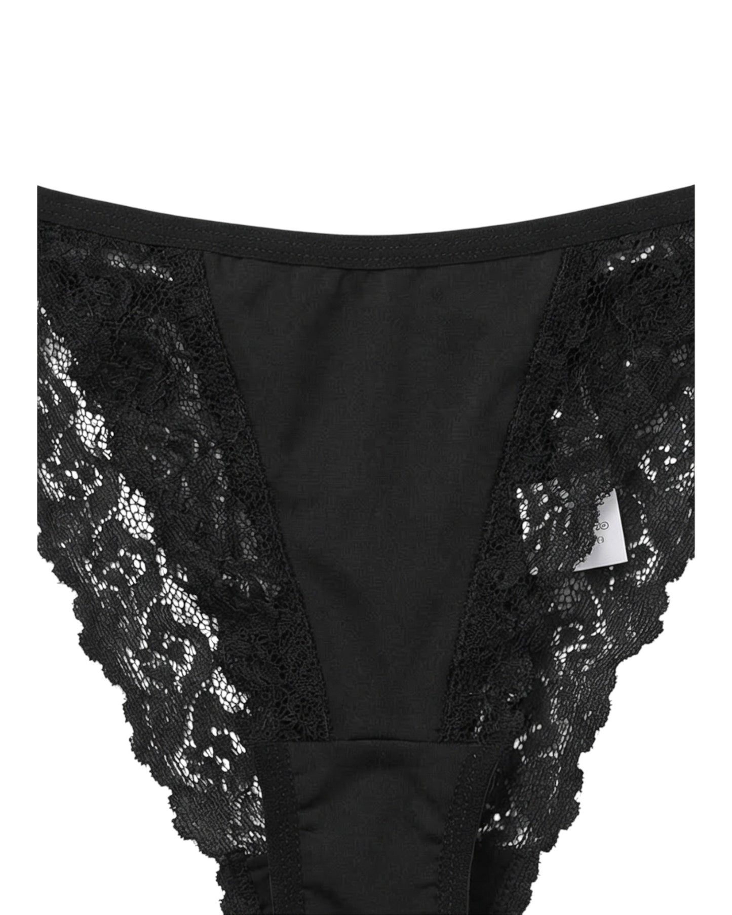 WIDE REGULAR THONG BLACK