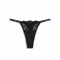 GABRIELA BLACK REGULAR THONG
