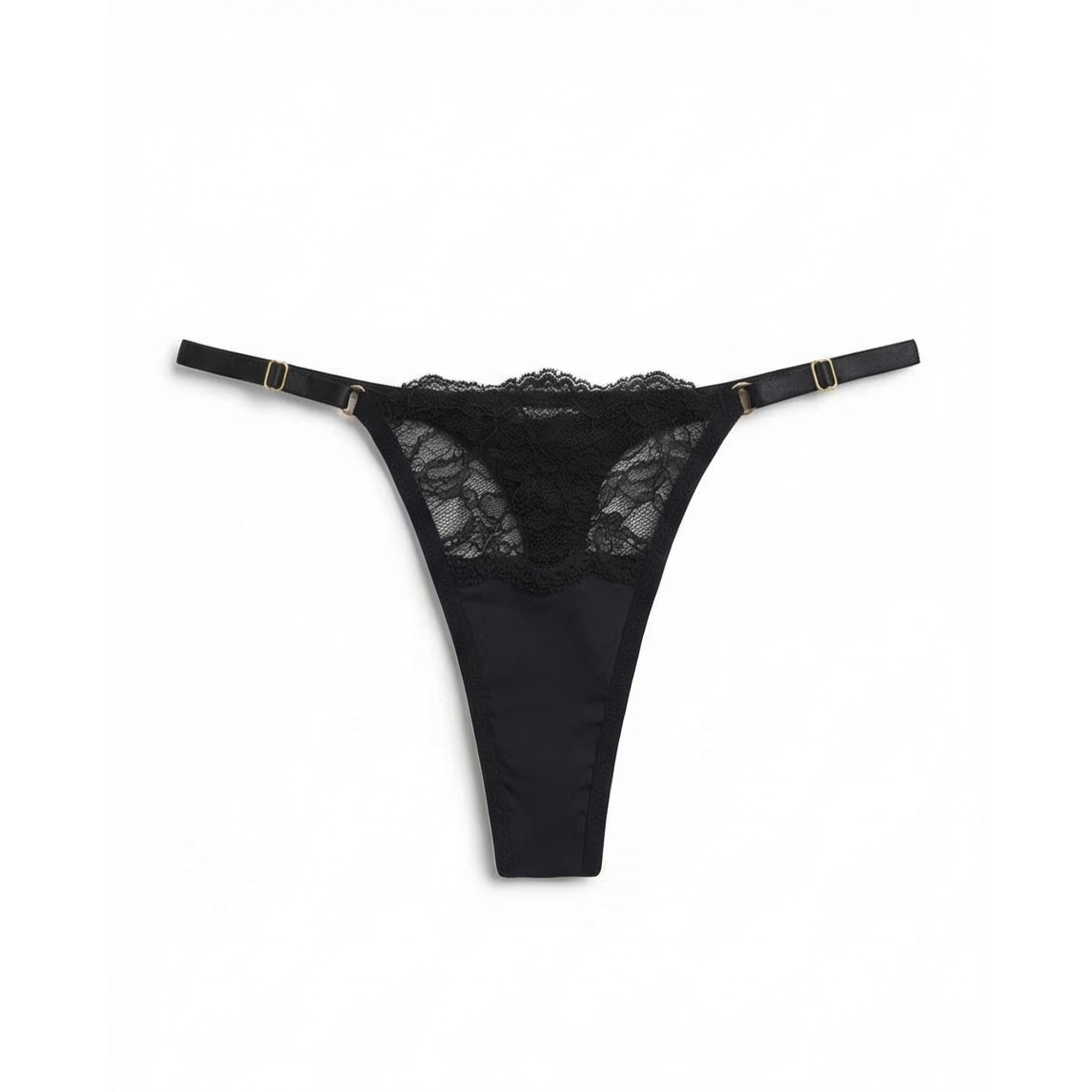 GABRIELA BLACK REGULAR THONG