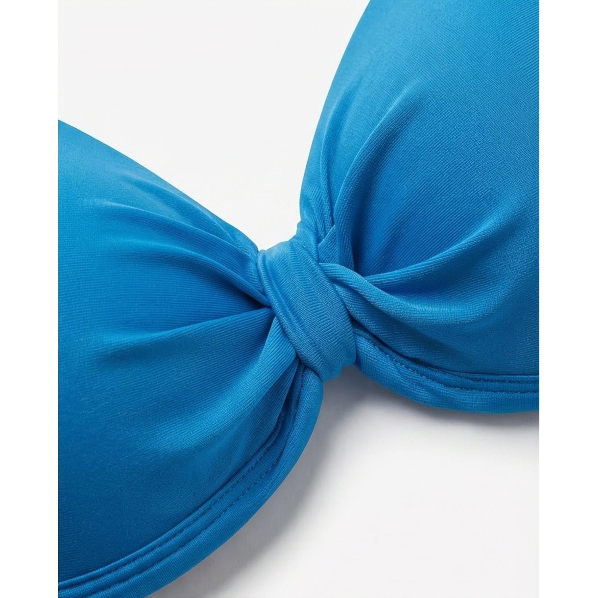 NAVY BLUE BOW FIXED TOP %