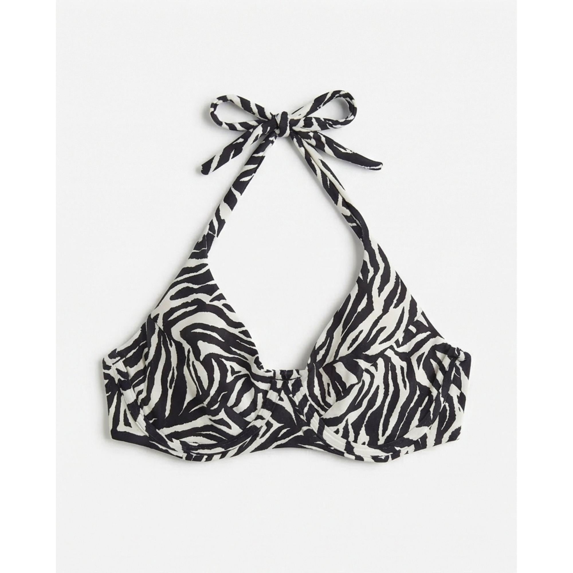 ZEBRA PRINT CROP TOP %