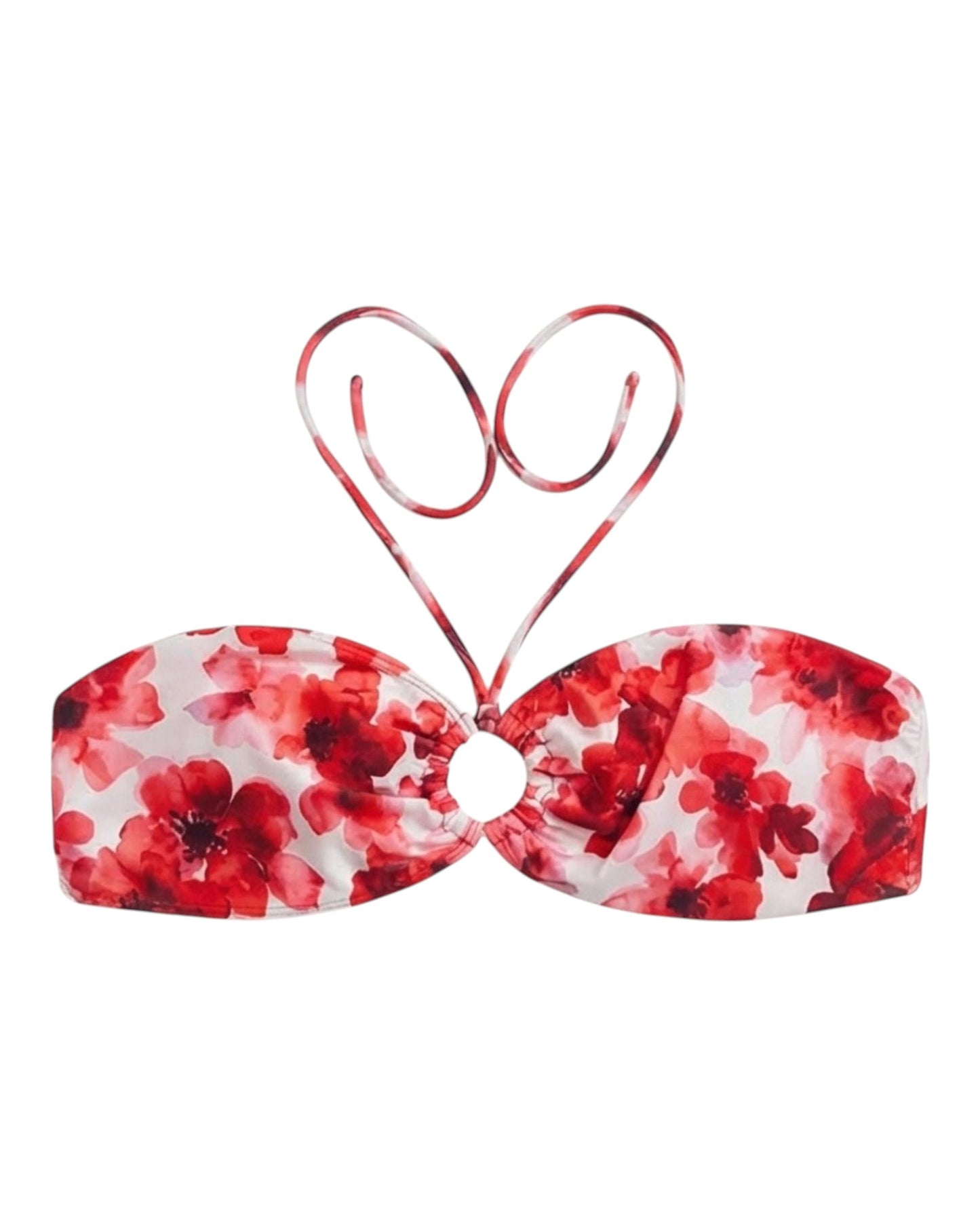 TOP P. HONOR RED FLORAL HOOP %