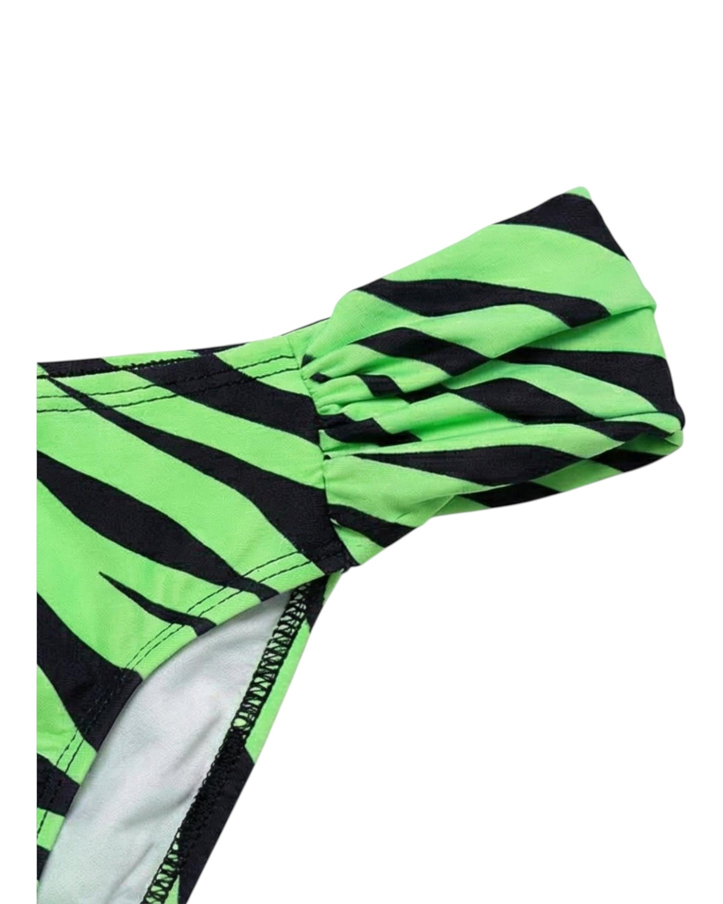 FLUORESCENT GREEN ZEBRA BUTTERFLY