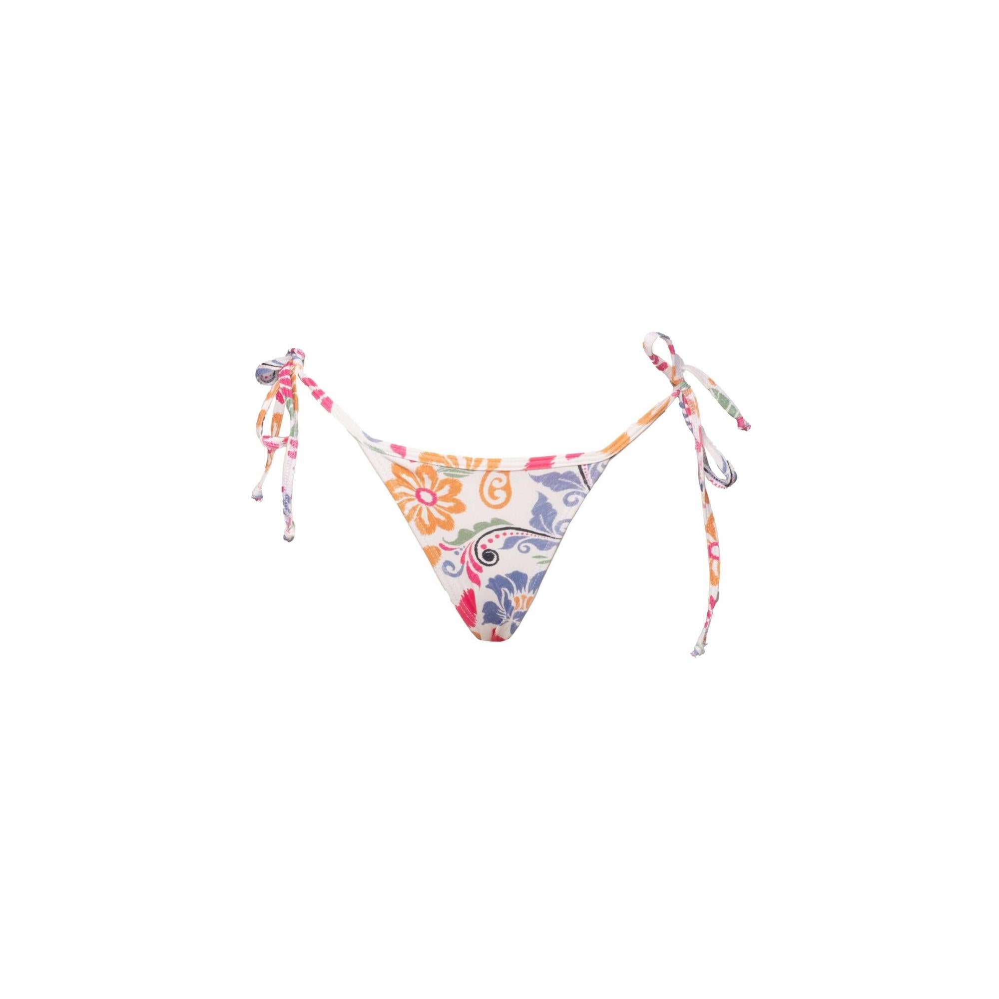ARABESQUE FLORAL RIPPLE THONG