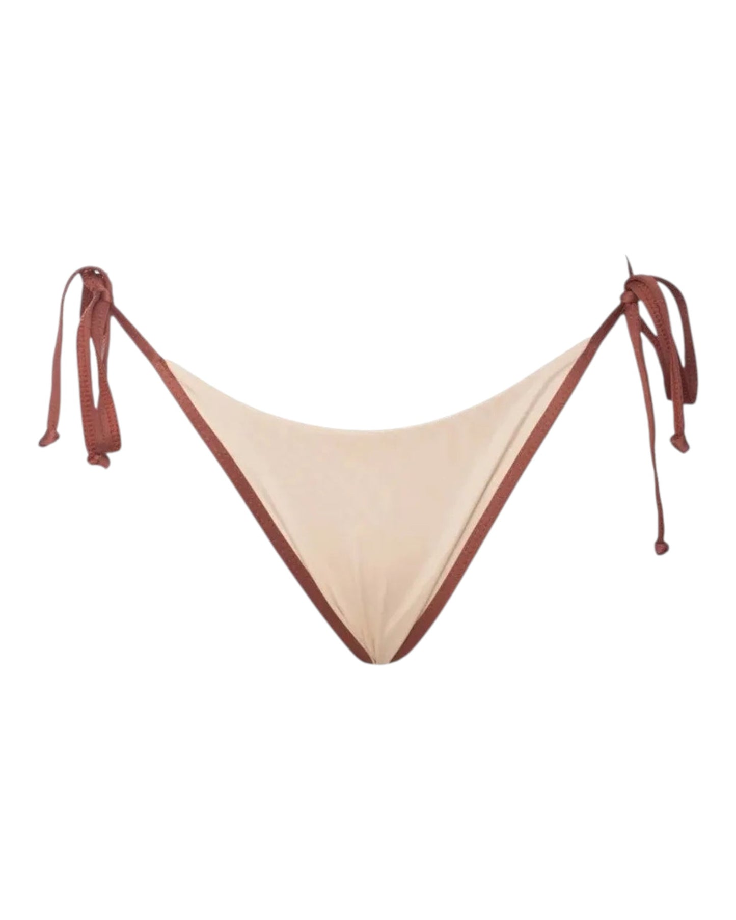 OFF-WHITE CAPPUCCINO TIE-SIDE THONG