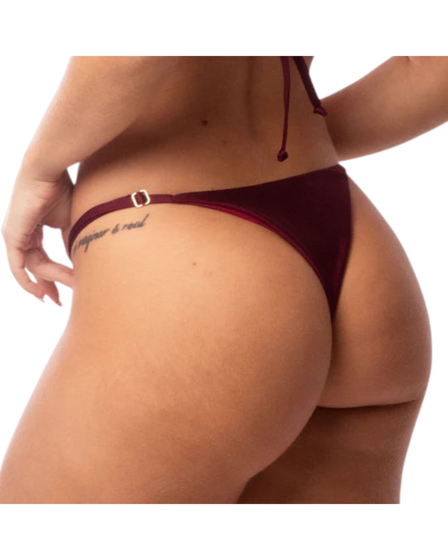 BALI BURGUNDY MINI THONG